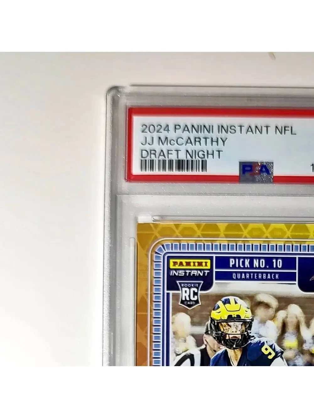 J.J. McCarthy 2023 Panini Instant Draft Night #NFLDN-1 PSA 9 Mint